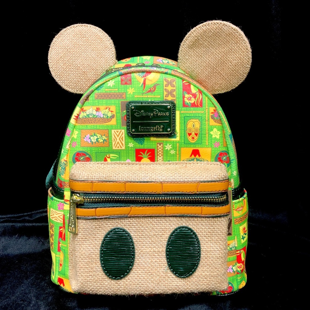 Disney Loungefly Enchanted Tiki Room Mickey Main Attraction Mini Backpack - NWT - Picture 1 of 4